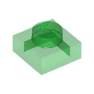 Plate 1 x 1 / Trans-Green