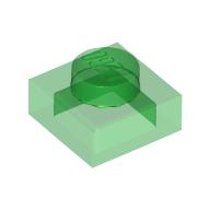 Lego Plate 1 x 1 / Trans-Green