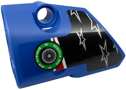Technic, Panel Fairing # 1 Small Smooth Short, Side A with 5 Silver Stars, Red and White Stripes and Green Fuel Filler Cap Pattern (Sticker) - Set 42153