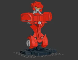 76934 ALTERNATIVE BUILD: Mecha torso figure with base