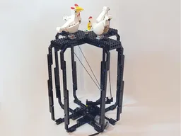 Pecking chicken toy