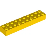 Brick 2 x 10 / Yellow