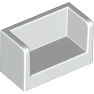 Panel 1 x 2 x 1 with Rounded Corners and 2 Sides / White