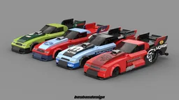 Funny Cars (4 pack)