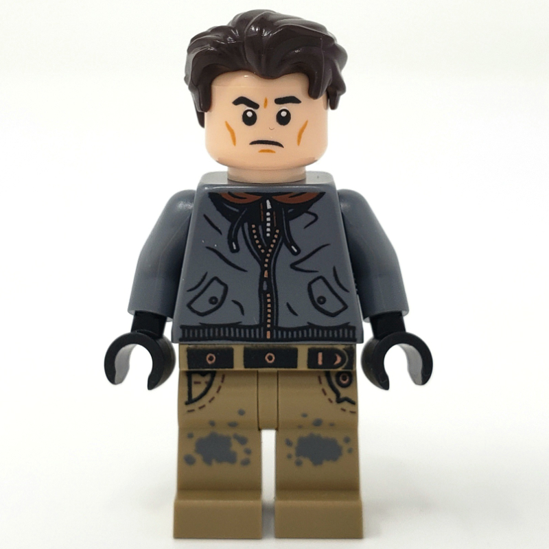 Lego Bruce Wayne, Dark Bluish Gray Hoodie