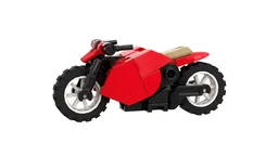 Minifig scale motorcycle