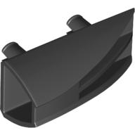 Lego Fairing 1 x 4 Side Flaring Intake with Two Pins / Black