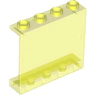 Panel 1 x 4 x 3 [Hollow Studs] / Trans-Neon Green