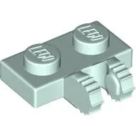 Hinge Plate 1 x 2 Locking with 2 Fingers on Side, 7 Teeth / Light Aqua