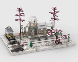 Winter Village - Display for set 10259 - Winter Village Station