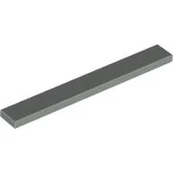 Tile 1 x 8 with Groove / Light Gray