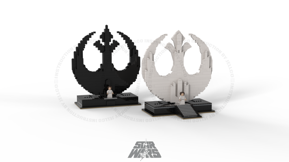 Lego Rebel Alliance Logo and Princess Leia