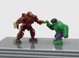 Hulk VS Hulkbuster Avengers Age of Ultron Minifigure scaled