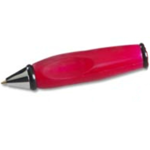 Lego Pen Body, with Chrome Tip, Black Ends / Red