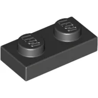 Plate 1 x 2 / Black