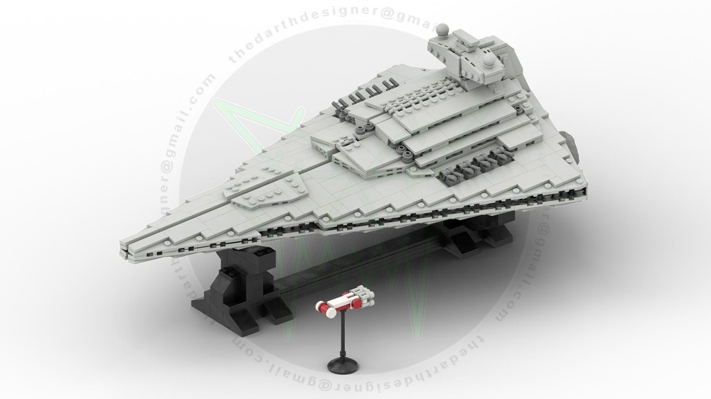 Lego Imperial StarDestroyer 1:4000 Scale (V2)