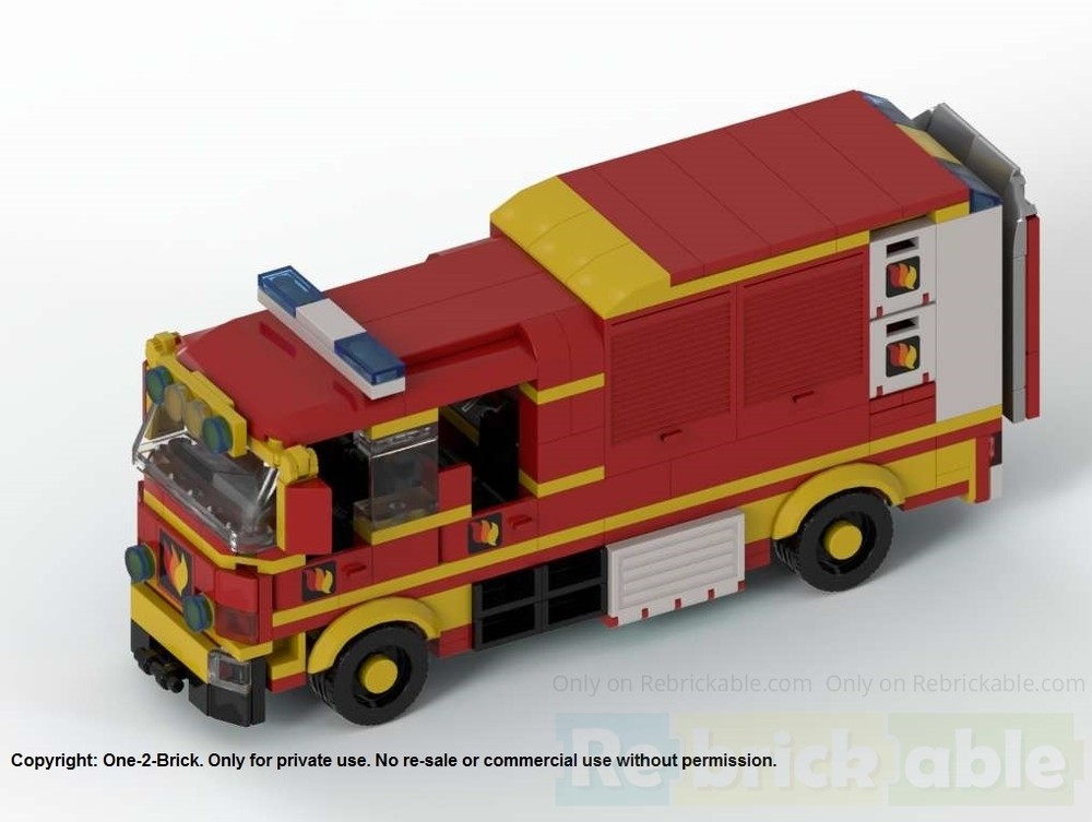 Lego Gerätewagen Feuerwehr - Fire Department Equipment Truck