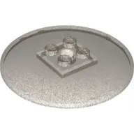 Dish 6 x 6 Inverted (Radar) with Solid Studs / Opal Trans-Brown