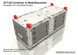 20 Feet Container for Linde Reach Stacker (MOC-7997) modular build