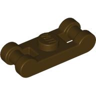 Lego Plate Special 1 x 1 with Handle on 2 Ends / Dark Brown