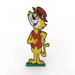 2D Top Cat Sculpture