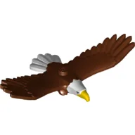 Animal, Bird, Eagle with Yellow Beak Print / Reddish Brown