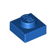Plate 1 x 1 / Blue