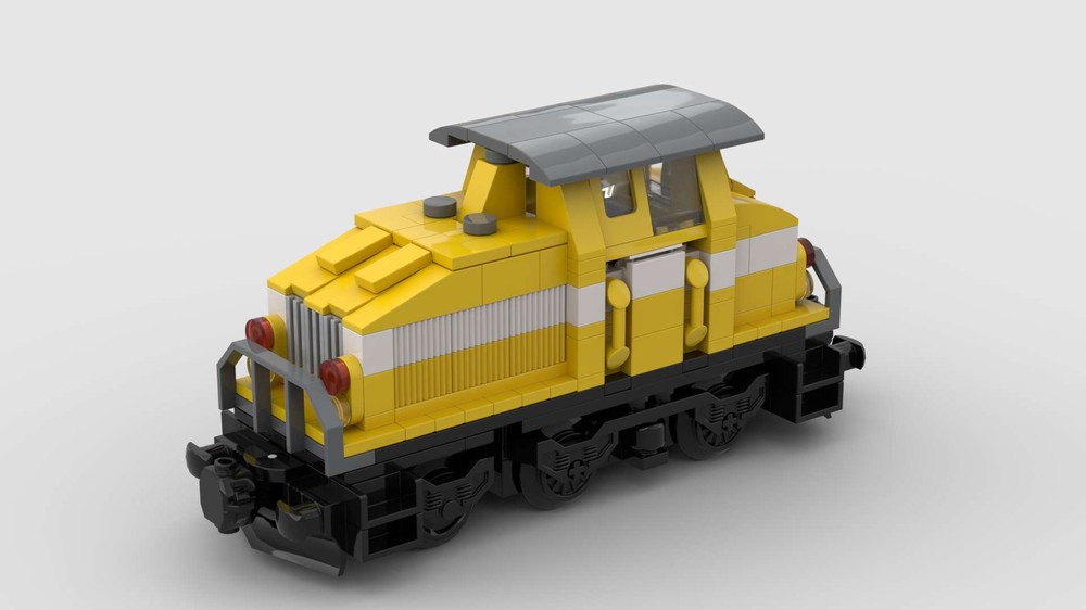 Lego Henschel DHG 500 C Yellow (Workslocomotive Opel)