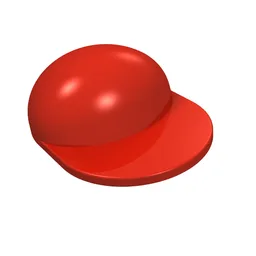 Hat / Cap Long Peak [Plain] / Red