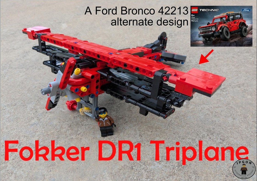 Lego Fokker DR1 Triplane (42213 Ford Bronco)