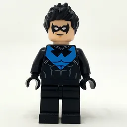 Nightwing with Black Eyemask and Blue Chest Logo