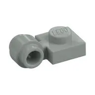Plate Special 1 x 1 with Clip Light, Bar Hole [Thick Ring] / Light Gray