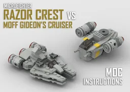 Microfighters Razor Crest vs Moff Gideon's Cruiser