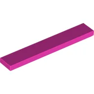 Tile 1 x 6 with Groove / Dark Pink