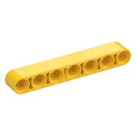 Technic Beam 1 x 7 Thick / Yellow