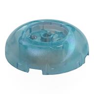 Lego Brick Round 4 x 4 Dome Top with Round 2 x 2 Recessed, 4 Studs / Opal Trans-Light Blue