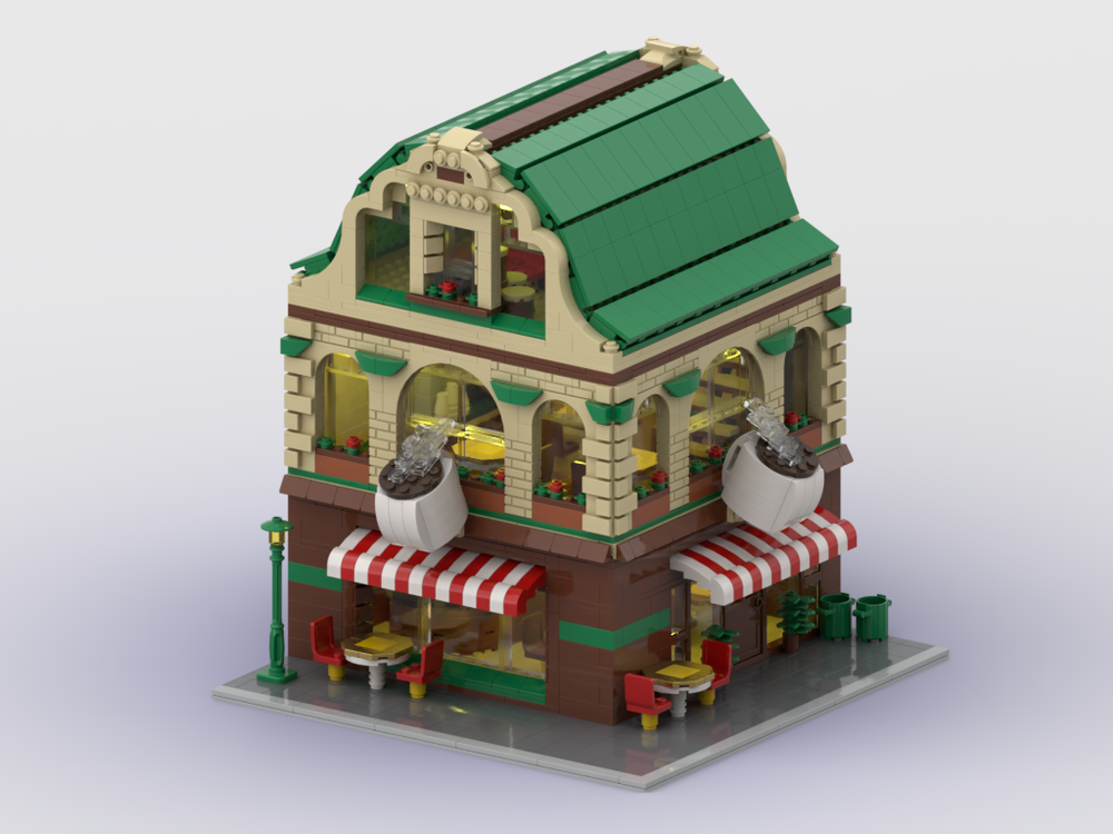 Lego Modular Coffee Shop