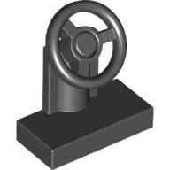 Steering Stand 1 x 2 with Black Steering Wheel / Black