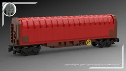 Tarpaulin wagon Rils 652 red