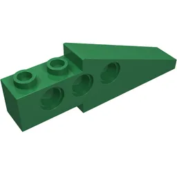 Technic Slope Long 1 x 6 with 3 Pin Holes / Green
