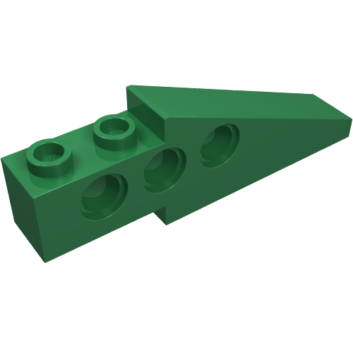 Lego Technic Slope Long 1 x 6 with 3 Pin Holes / Green