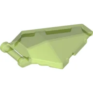 Windscreen 6 x 4 x 1 Hexagonal with Handle / Trans-Bright Green