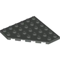 Wedge Plate 6 x 6 Cut Corner / Dark Gray