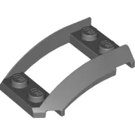 Wheel Arch, Curved Wedge 4 x 3 with 2 x 2 Opening and 4 Studs / Dark Bluish Gray