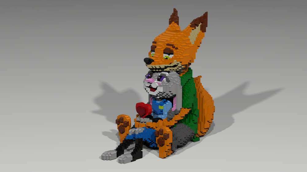 Lego L.O.V.E JUDY HOPS AND NICK WILDE