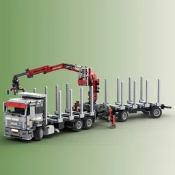 Iveco-Ford Turbostar 190-42 logging truck