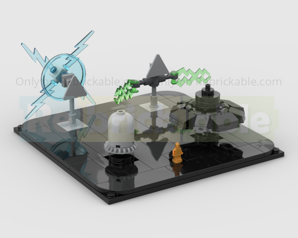 Lego Mini UFOs Display Plate