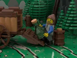 21325 Medieval Blacksmith Wagon/Cart Modification