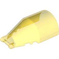 Lego Windscreen 7 x 4 x 2 Round with Handle / Trans-Yellow