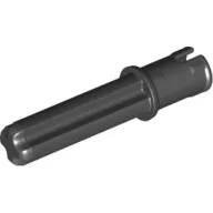 Technic Axle Pin 3L with Friction Ridges Lengthwise and 2L Axle / Black